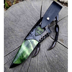 РАПТОР авторський ніж ручної роботи, сталь CPM 121 REX™ в нержавіючому дамаску, 67 HRC. Photo 3